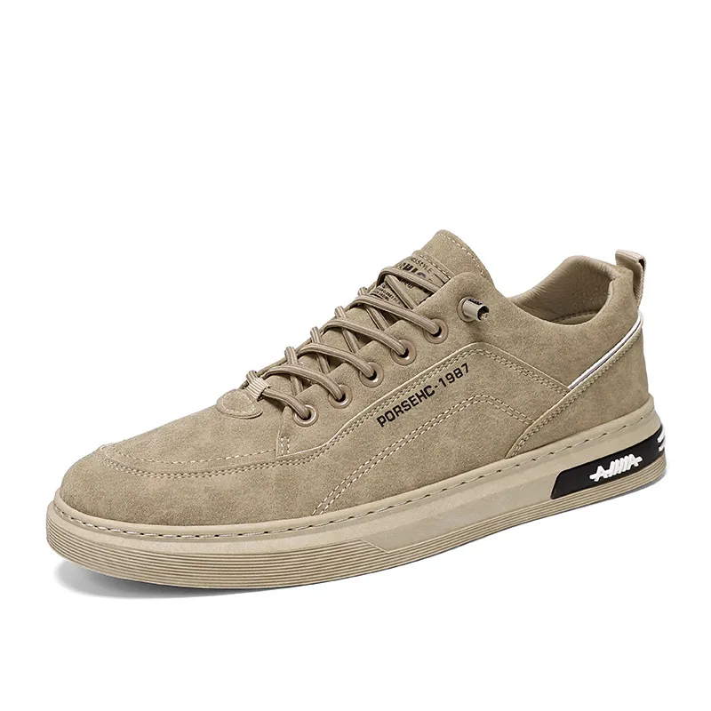 Men's Breathable Korean Style Skate Shoes Spring – Anti-Slip Durable Casual Sports Sneakers, Trendy Versatile Streetwear Footwear